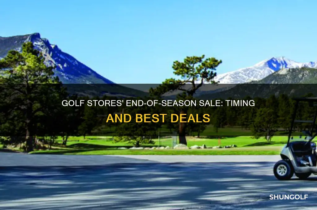 when do golf stores end of season sale