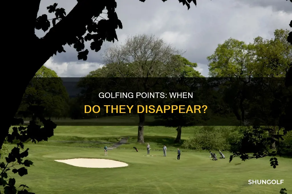 when do golfing points go away