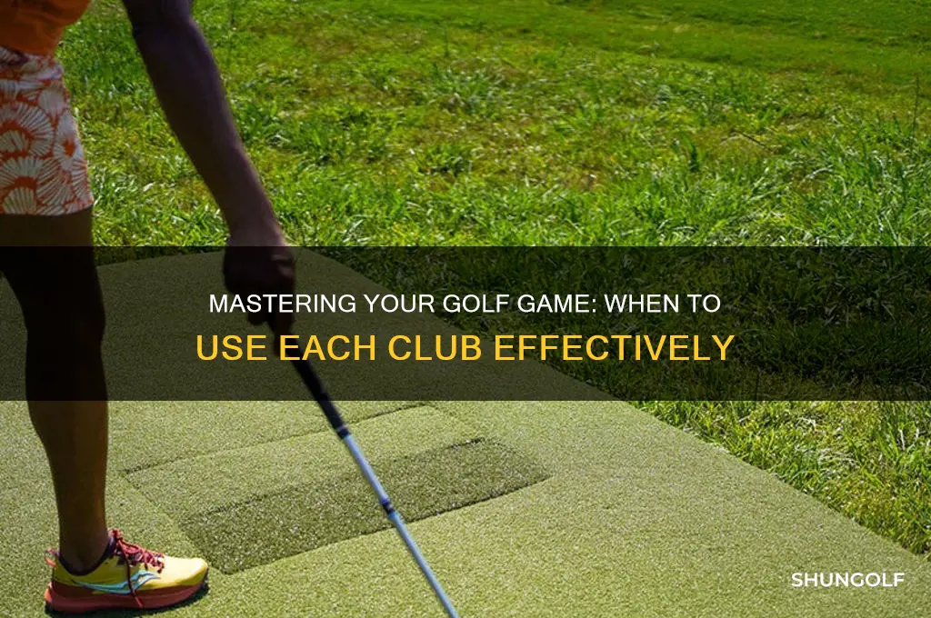 when do i use certain golf clubs