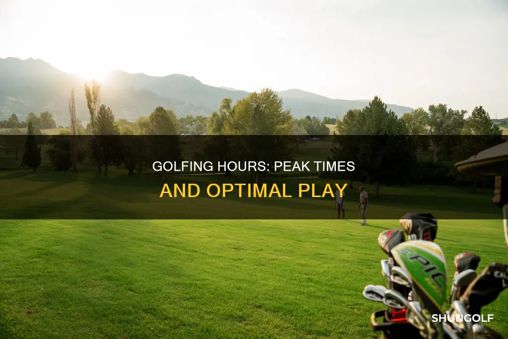 when do most people golf