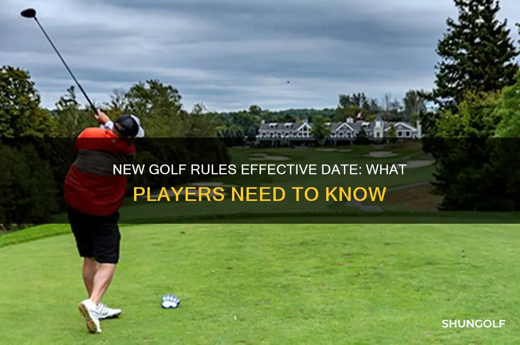 when do new golf rules come into effect