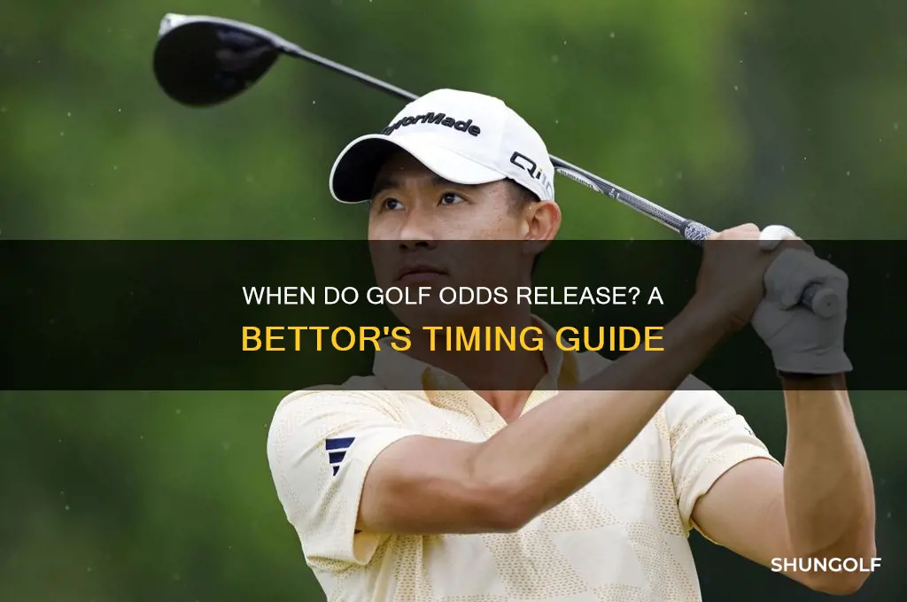 when do odds come out for golf