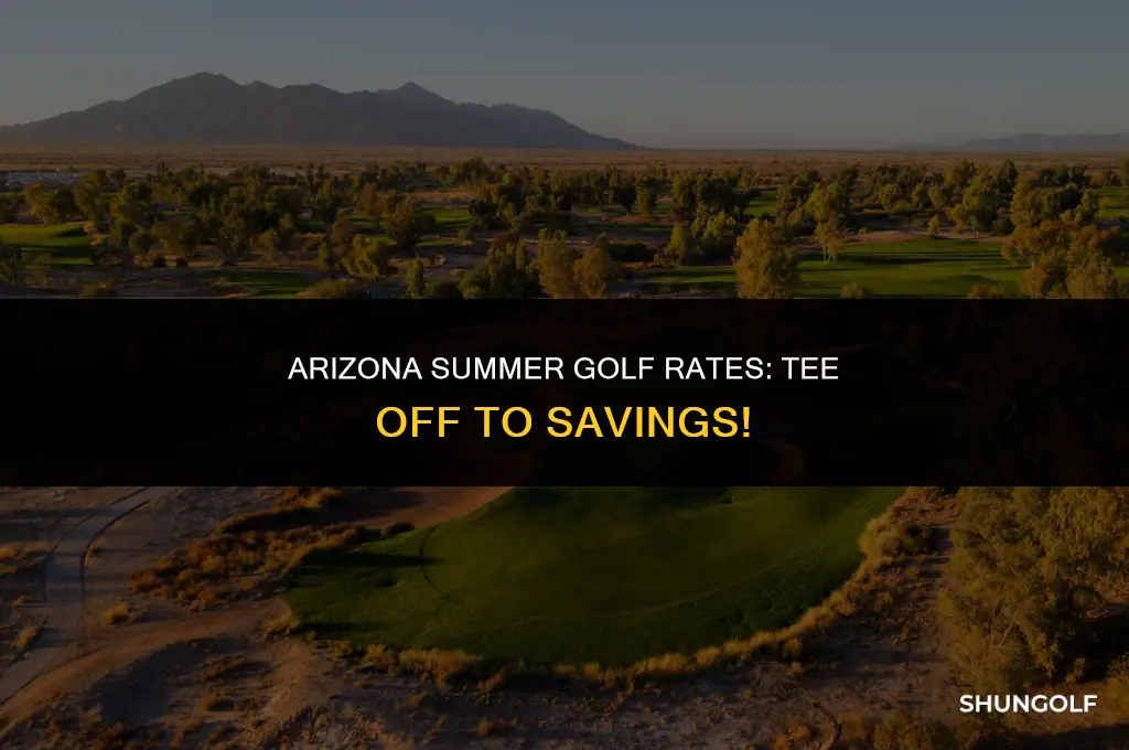 when do summer golf rates start in arizona