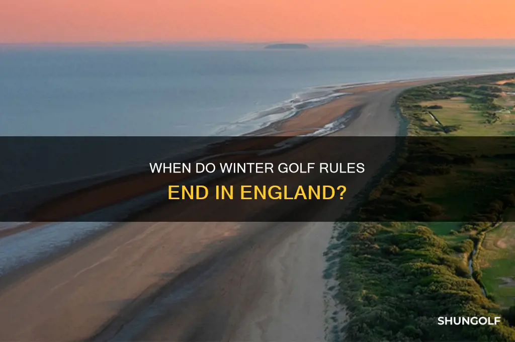 when do winter rules end in golf england