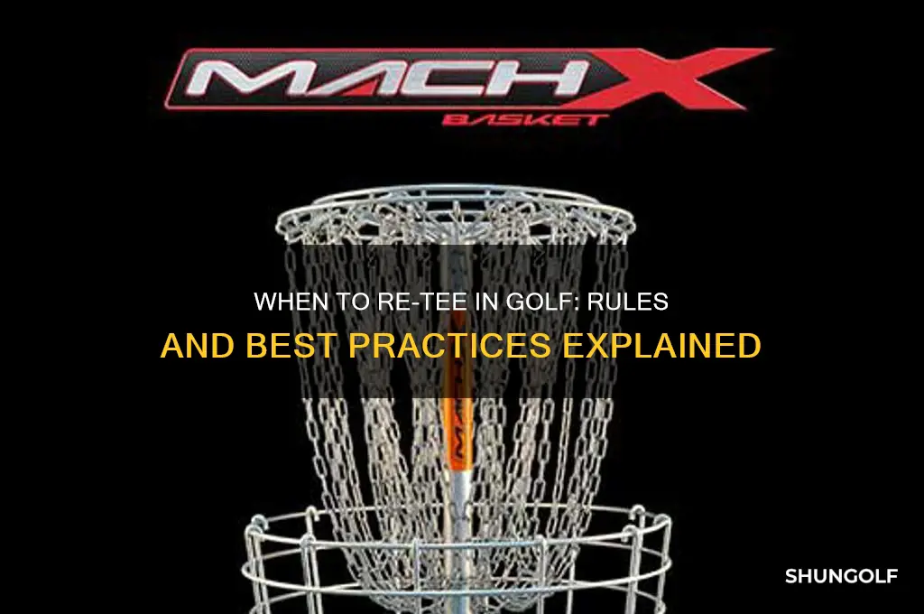when do you have to re tee in golf