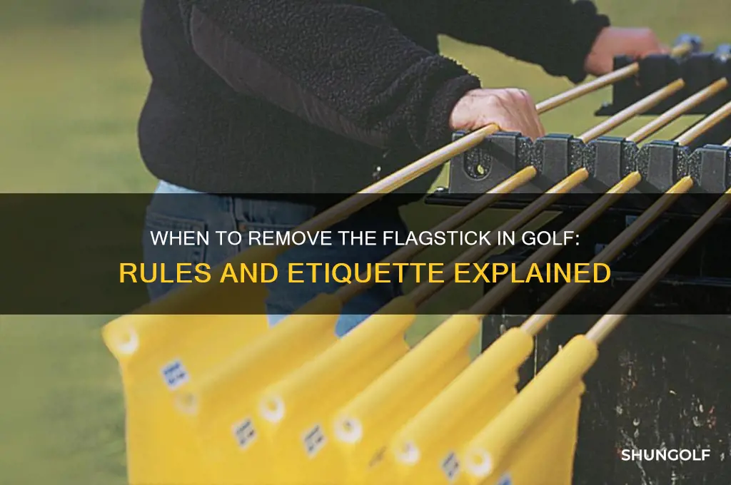 when do you remove the flag in golf