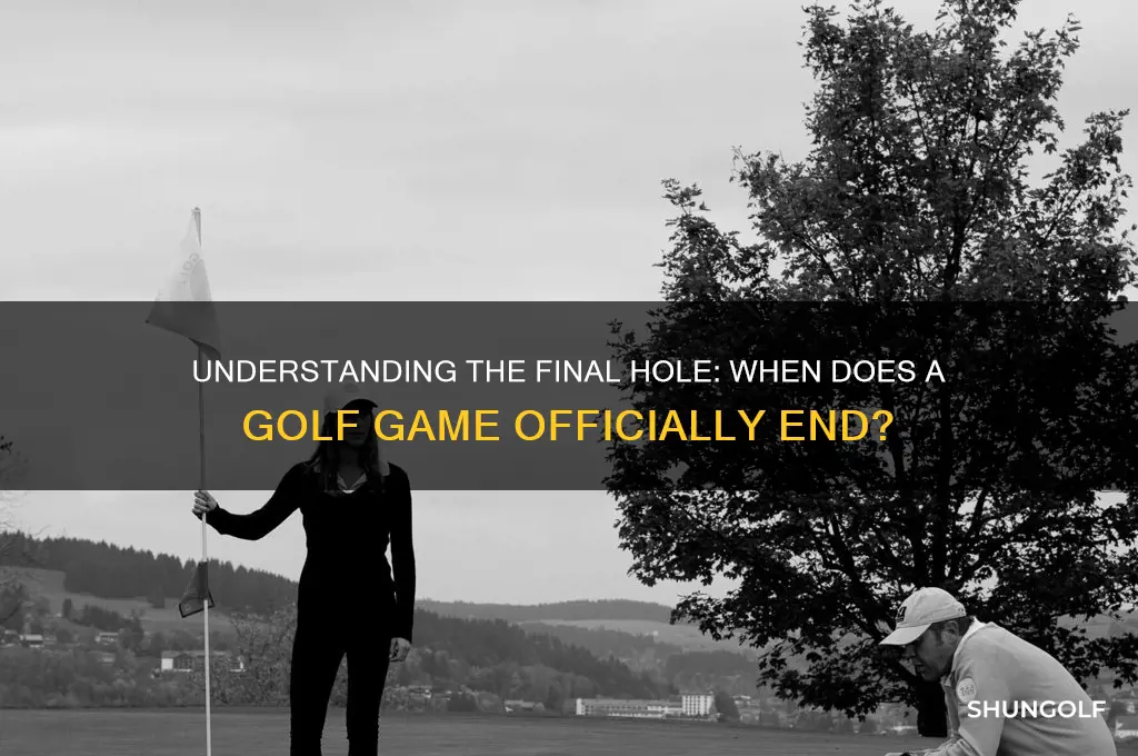 when does a golf game end