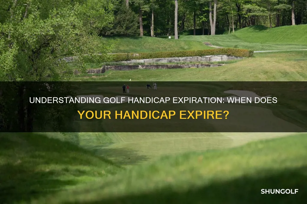 when does a golf handicap expire
