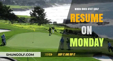 When Does AT&T Golf Resume on Monday? Schedule Update