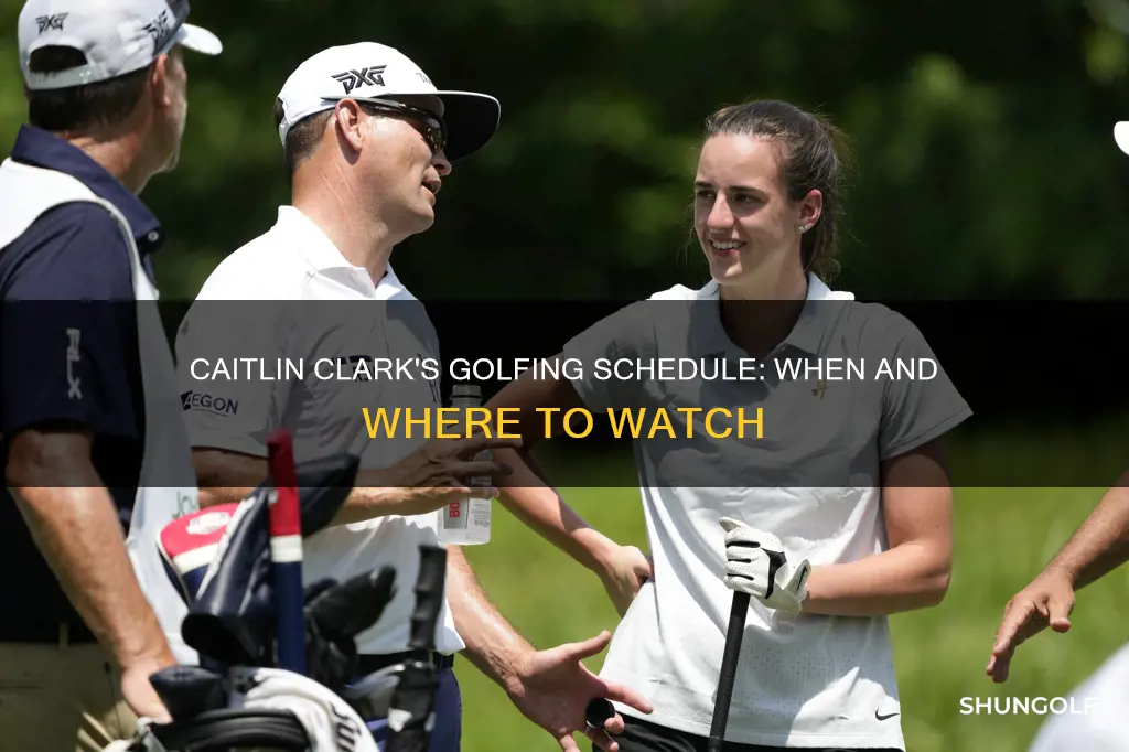 when does caitlin clark golf