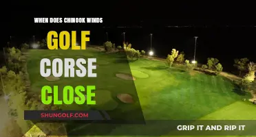 When Does Chinook Winds Golf Course Close for the Season?