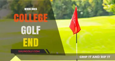 Golf Season: College Ending Dates