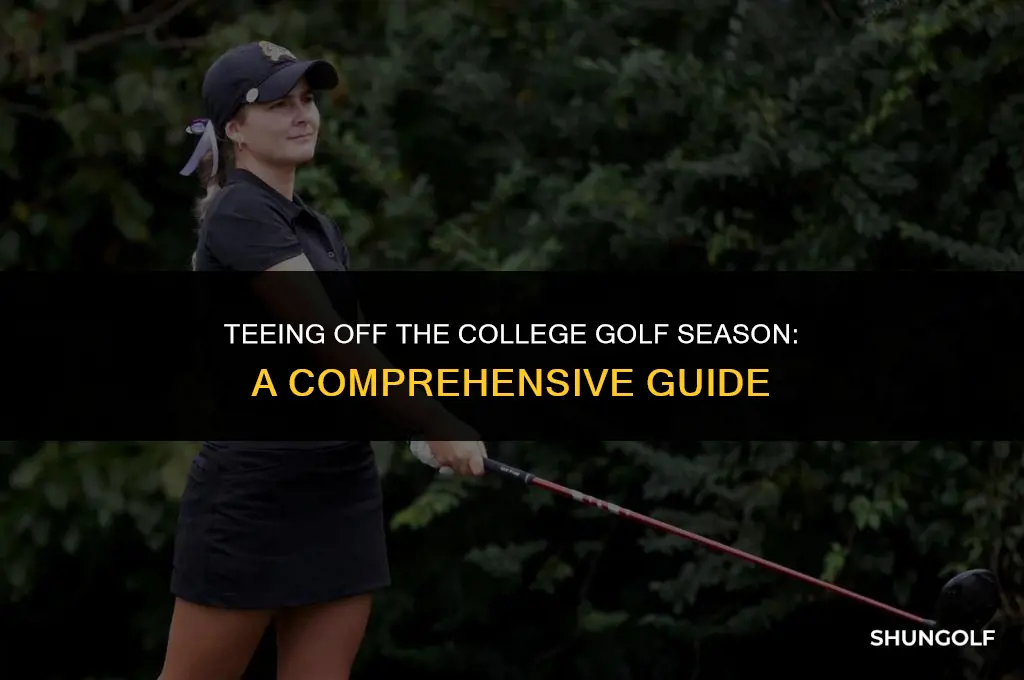 when does college golf start