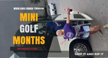 When Does Craig's Cruisers Mini Golf Open Each Year?