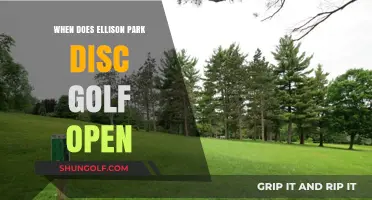 Ellison Park Disc Golf Course Opening Hours and Season Details