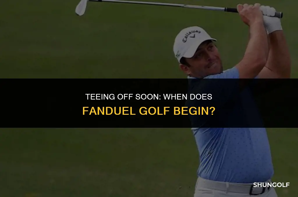 when does fanduel golf start
