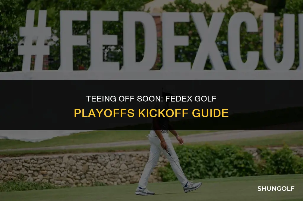 when does fedex golf playoffs start