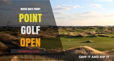 When Does Ferry Point Golf Course Open for the Season?