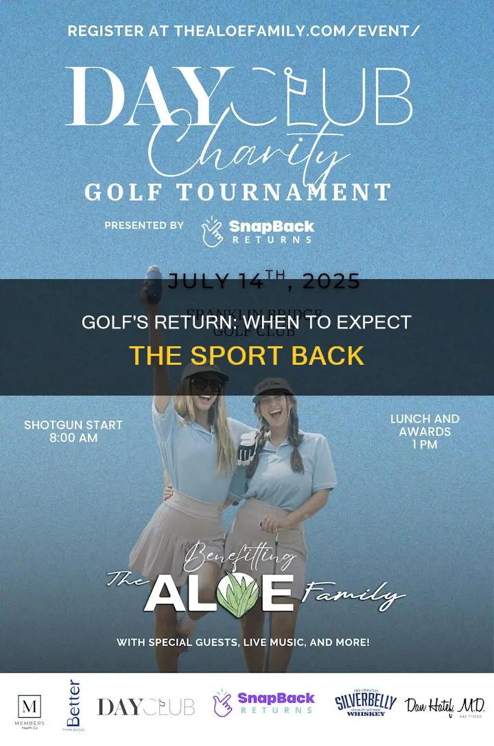 when does golf come back