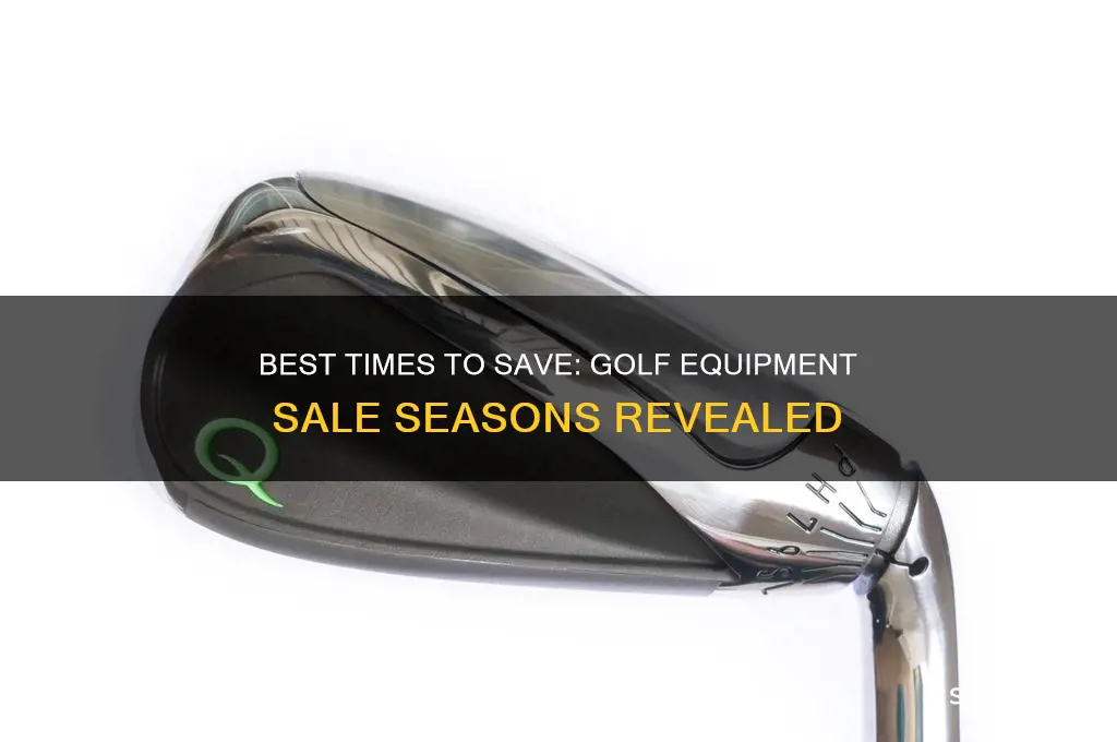 when does golf equipment go on sale