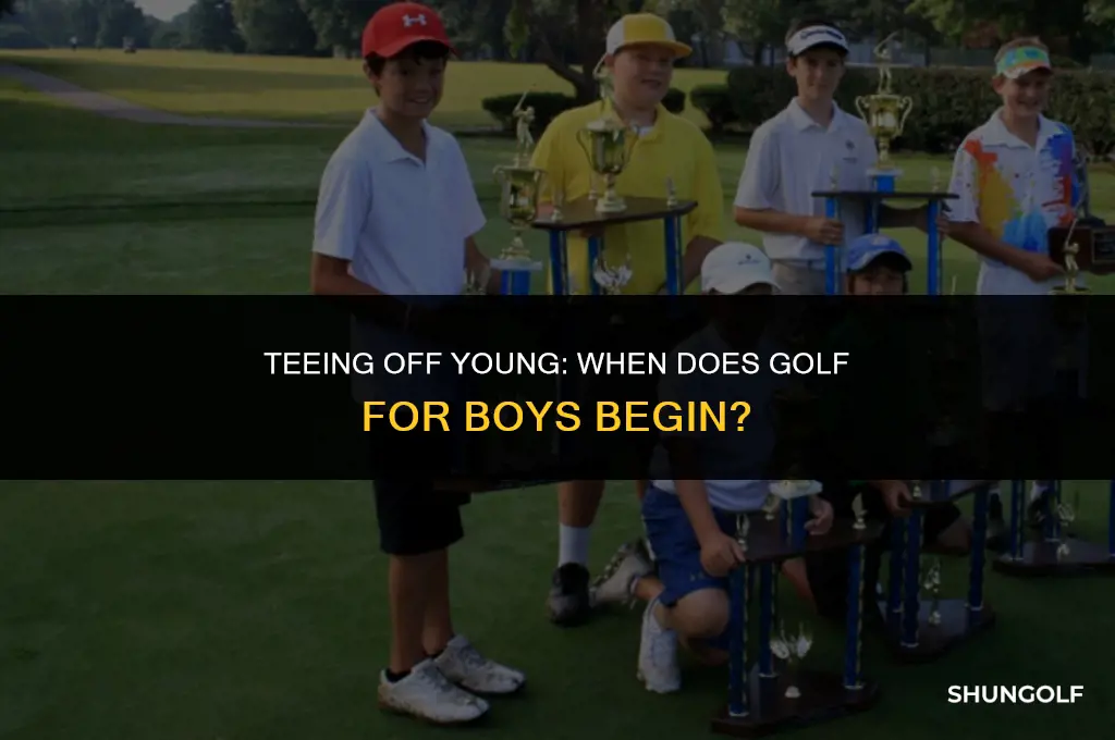 when does golf for boys start