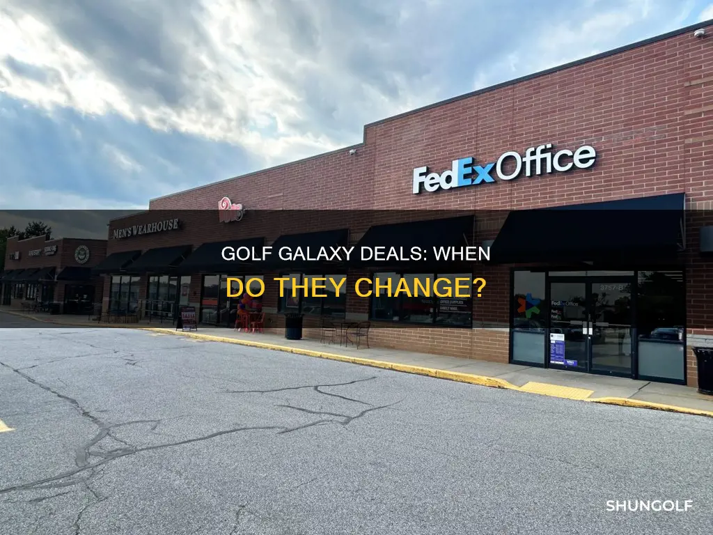when does golf galaxy change deals