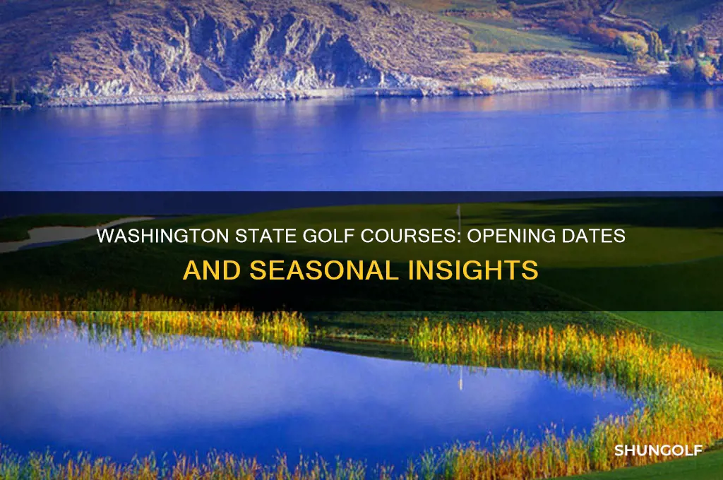 when does golf open in washington state