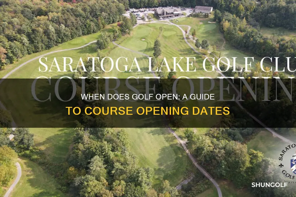 when does golf open