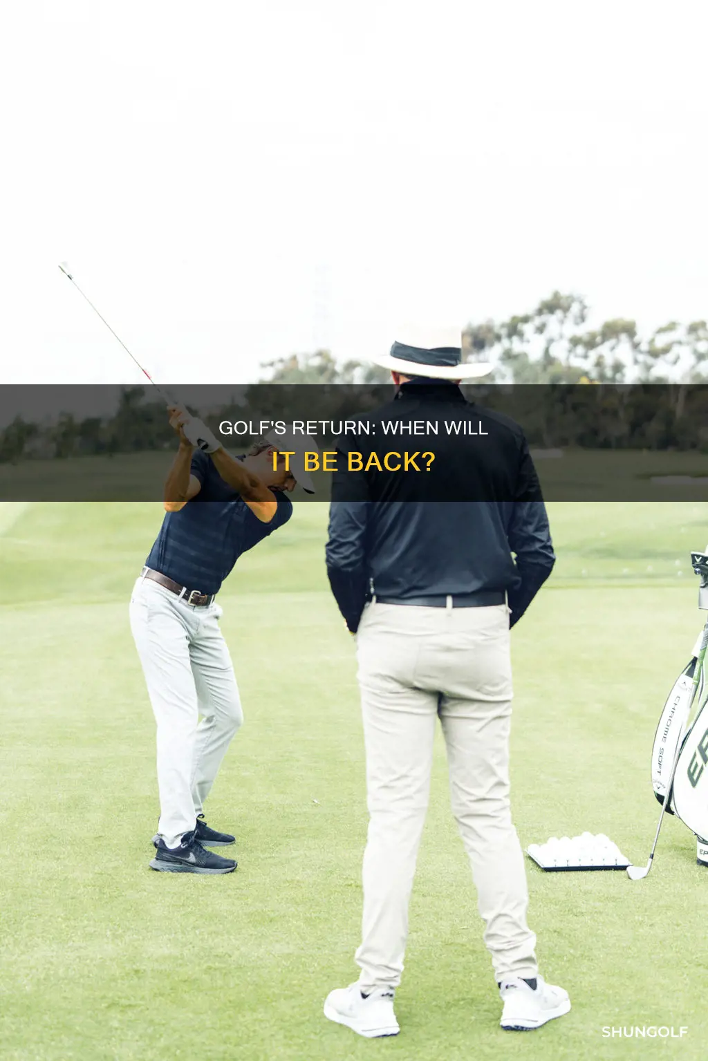 when does golf resume