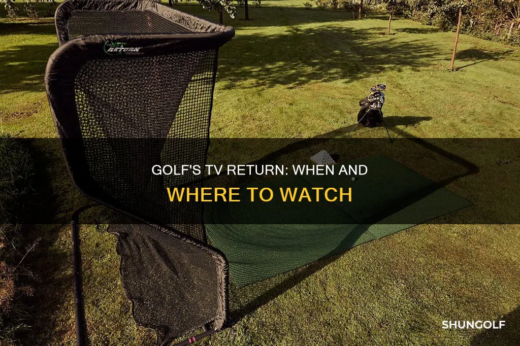when does golf return to tv