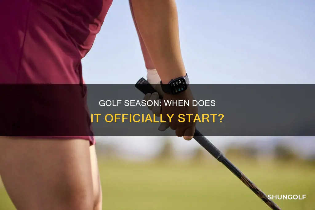 when does golf season begin