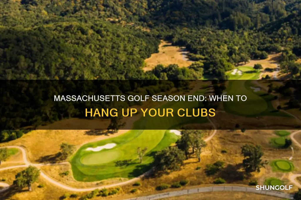 when does golf season end in massachusetts