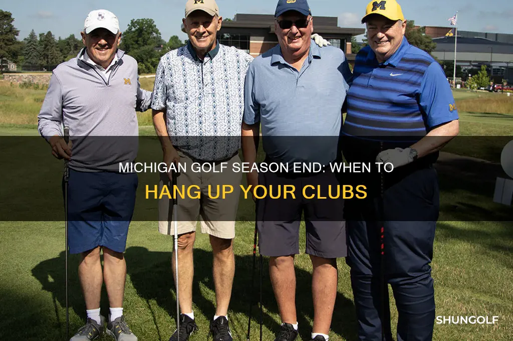 when does golf season end in michigan