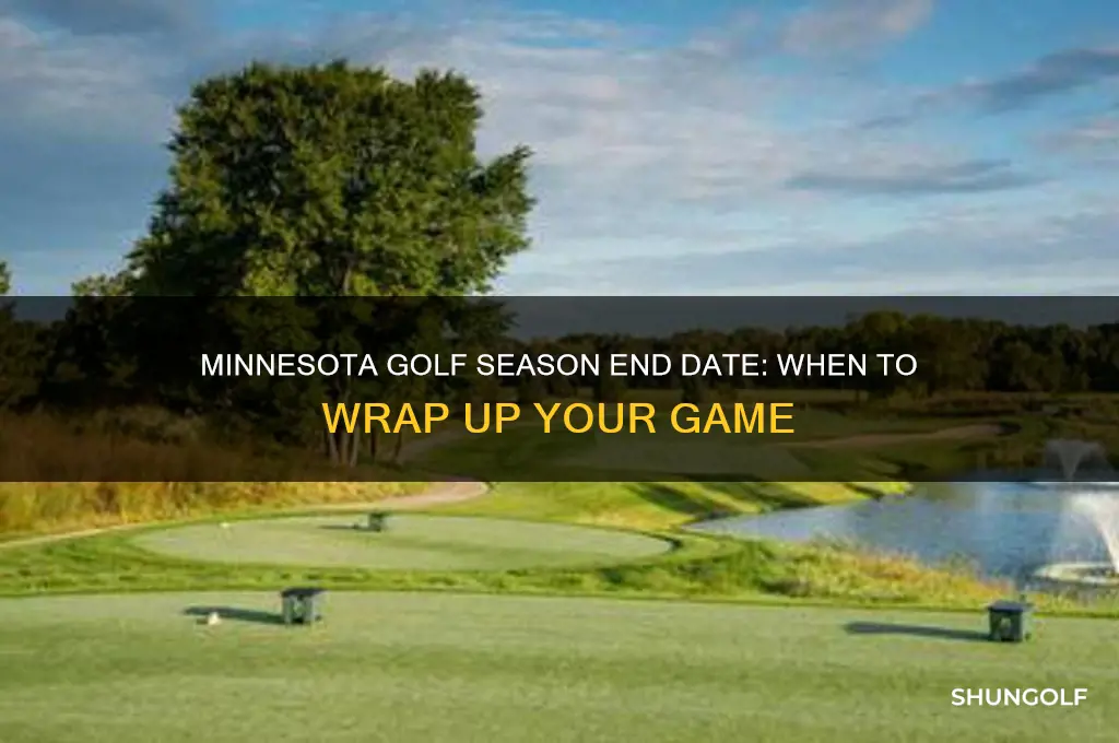 when does golf season end in minnesota