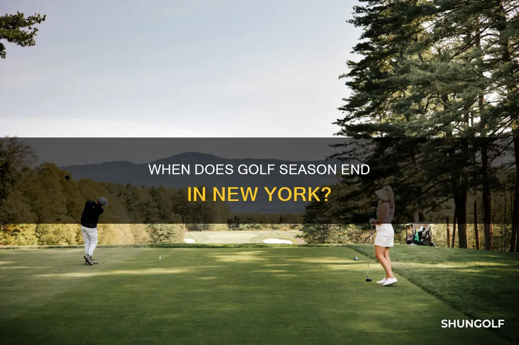 when does golf season end in new york