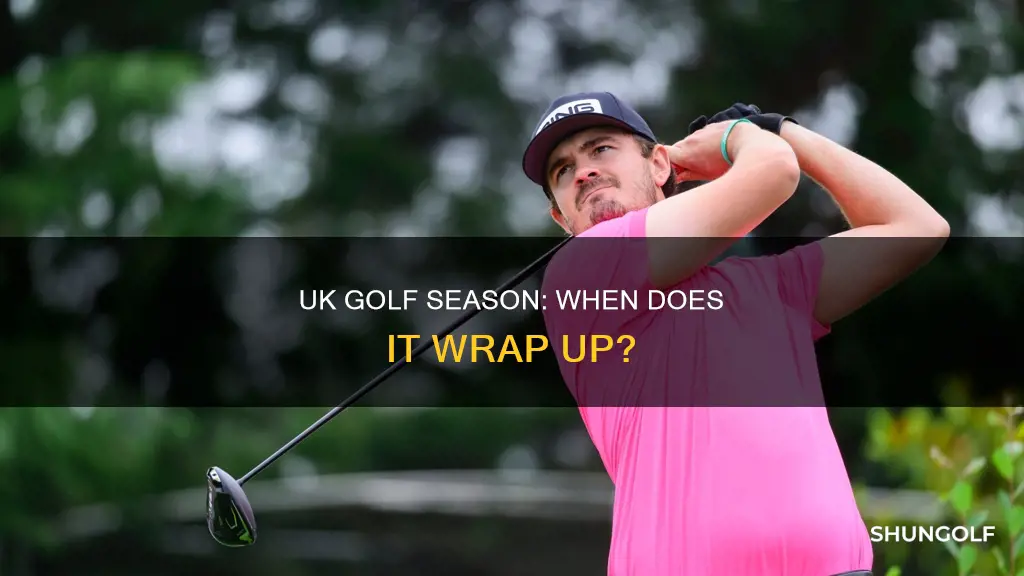 when does golf season end uk