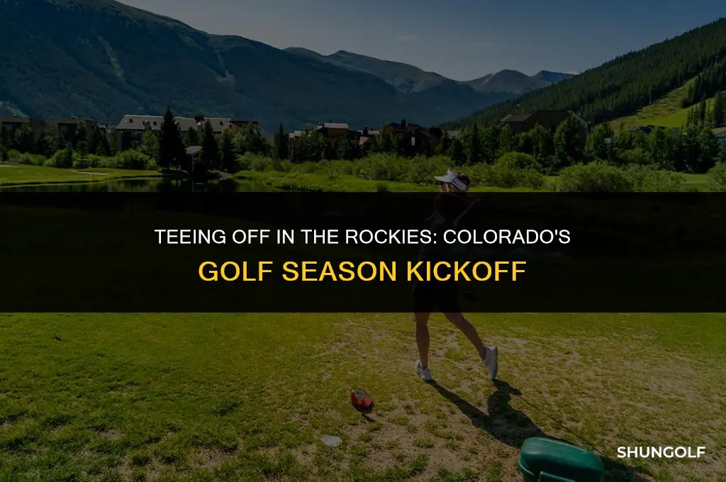 when does golf season start colorado