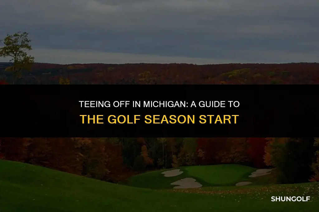 when does golf season start in michigan