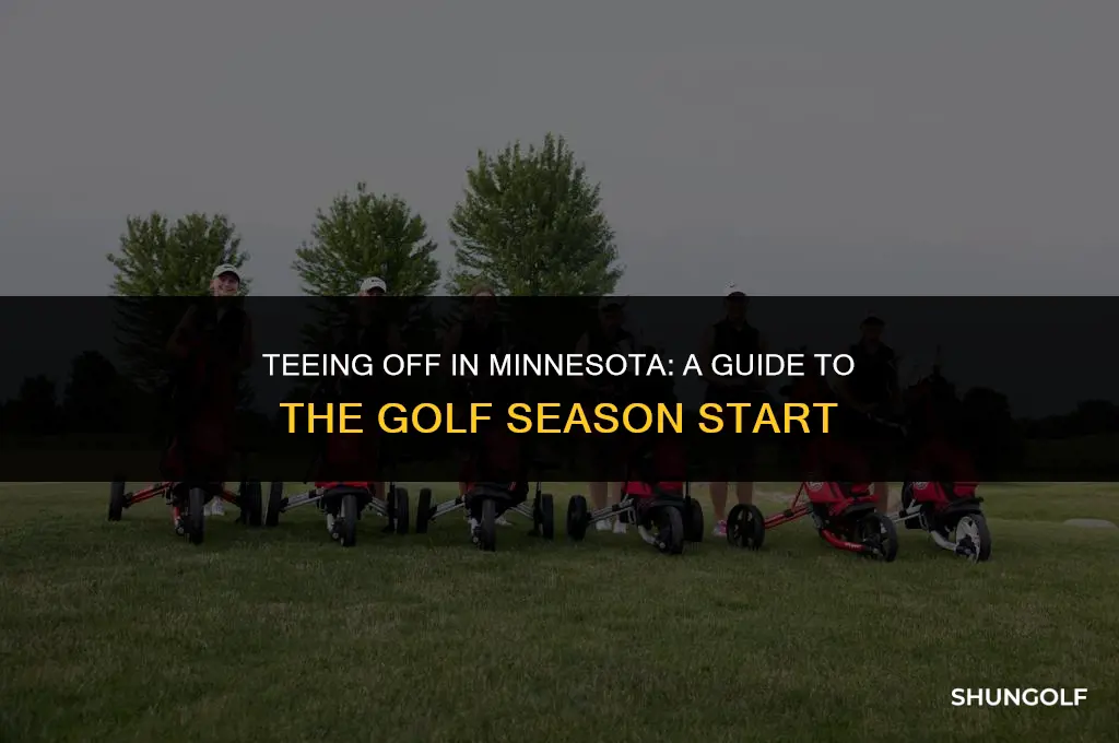 when does golf season start in minnesota