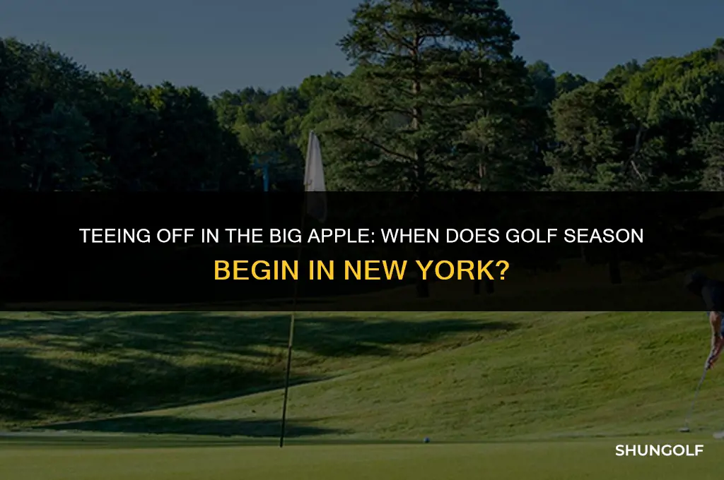 when does golf season start in new york