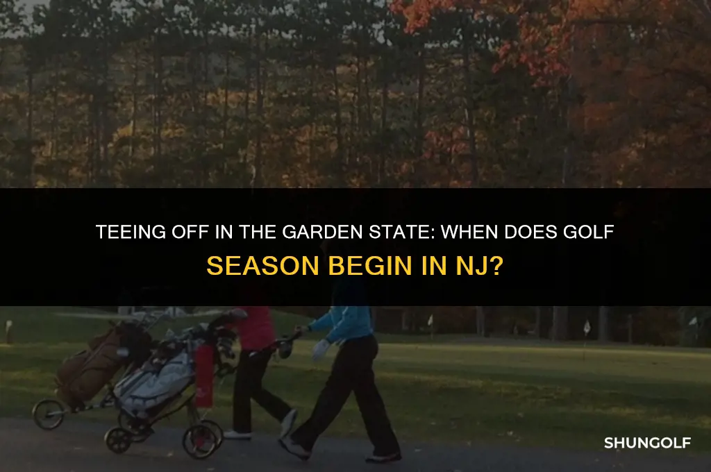 when does golf season start in nj