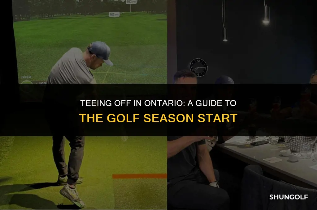 when does golf season start in ontario