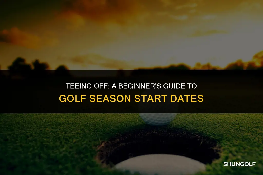 when does golf start