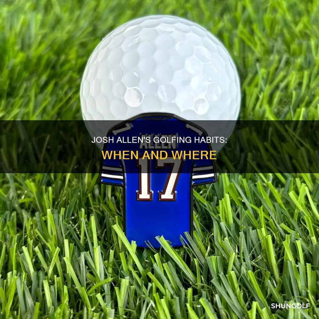 when does josh allen golf