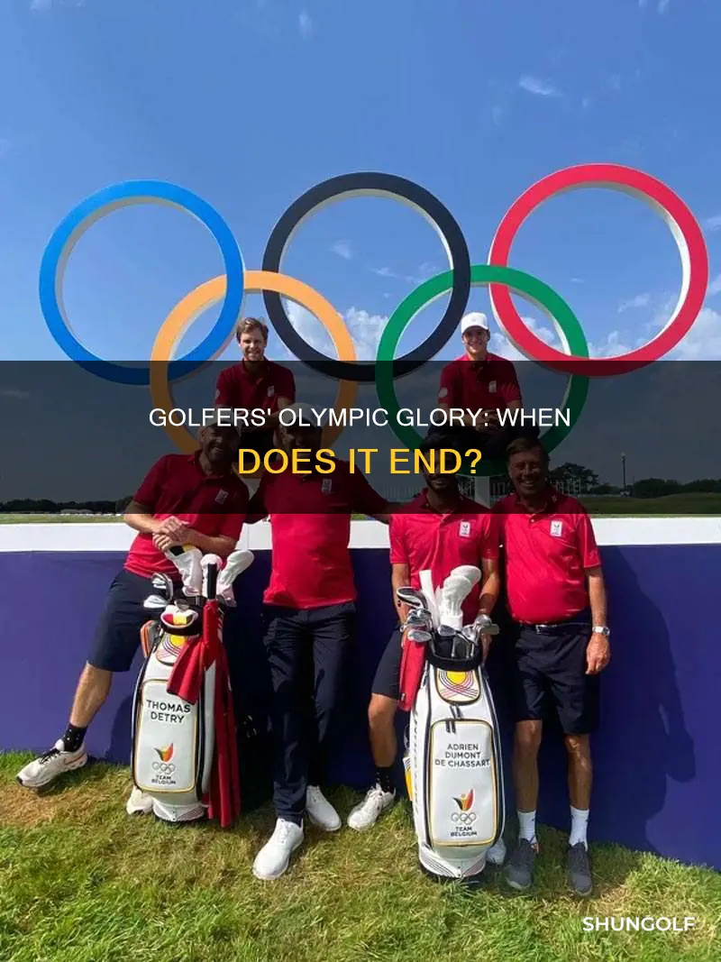 when does mens olympic golf end