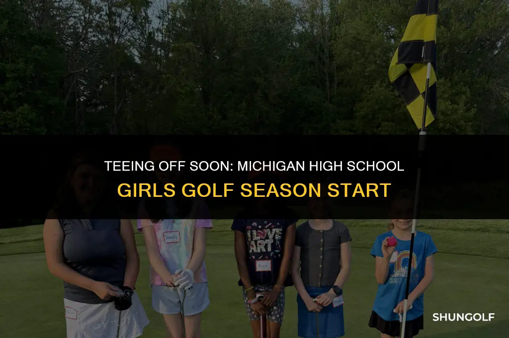 when does michigan highschool girls golf start
