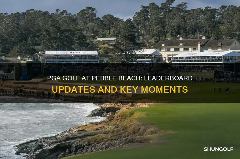 when does pga golf at pebble beach leaderboard