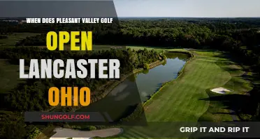 Pleasant Valley Golf Course Opening Dates in Lancaster, Ohio