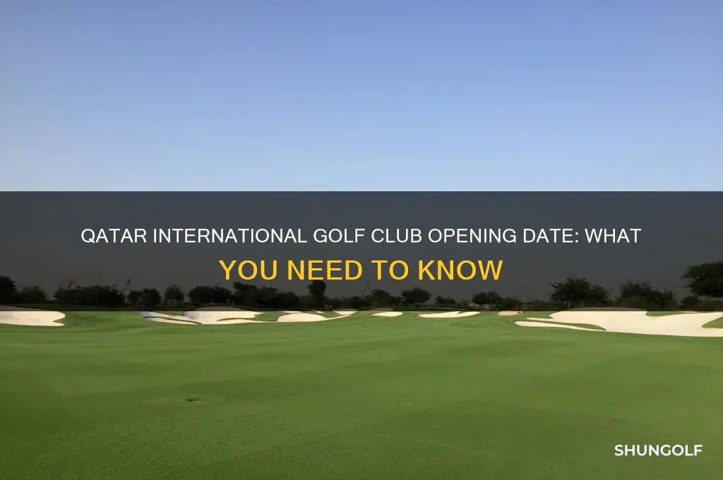 when does qatar international golf club open