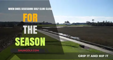 Secession Golf Club Seasonal Closure Dates: What You Need to Know